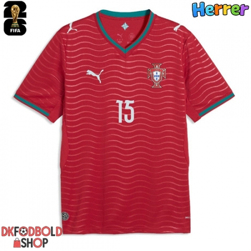 Portugal Joao Neves #15 Hjemmebanetrøje VM 2026 Kort ærmer